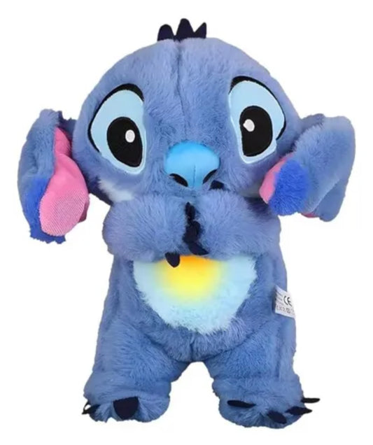 LiberSell Azul LiberSell Hogar Peluche respiratorio Stitch con luces